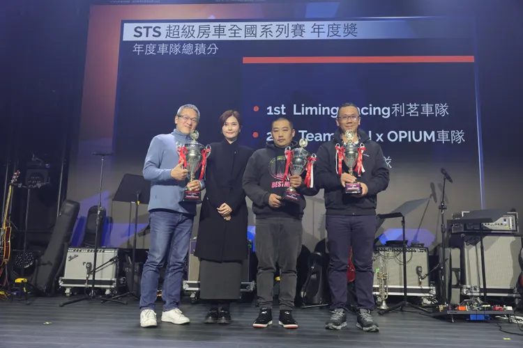 STS年度車隊積分前三名