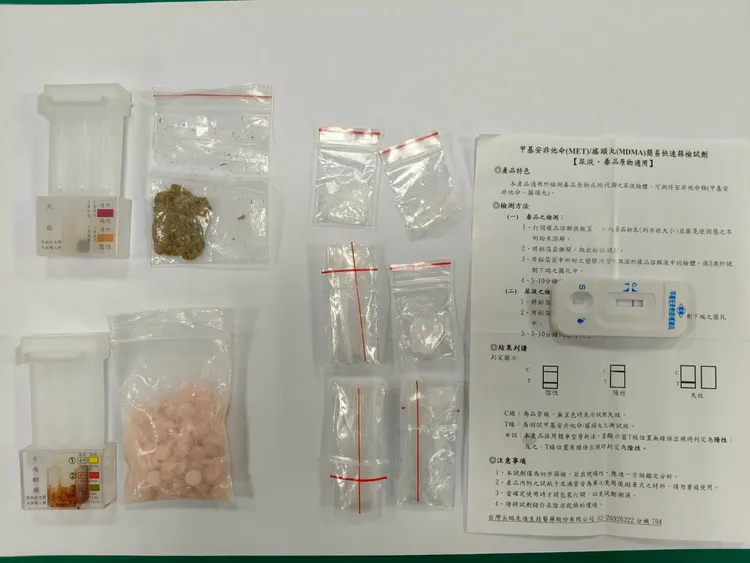 警方在陳男身上搜出毒品。警方提供