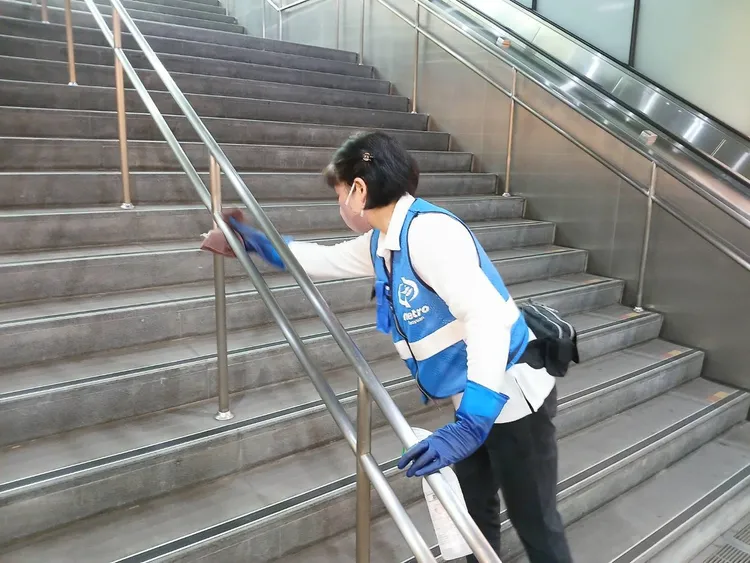 桃捷強化防疫清消。桃捷公司提供