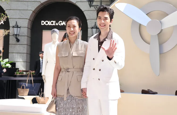 Summer（左）、蕭敬騰（右）一同出席時尚活動。莊宗達攝