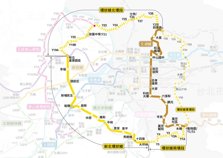 南北環完工三環六線第一環成形。捷運局提供