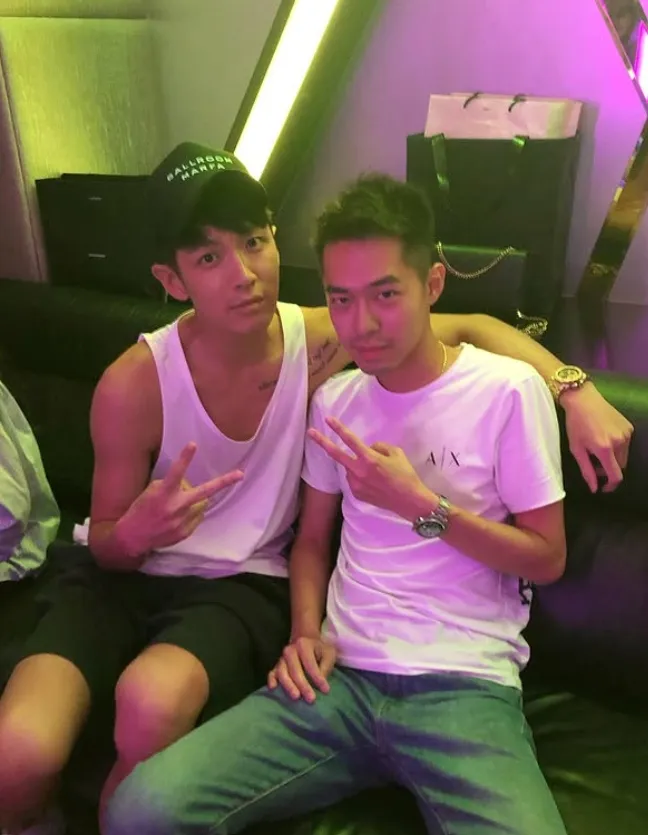 游男與柯震東合照。翻攝自游男IG