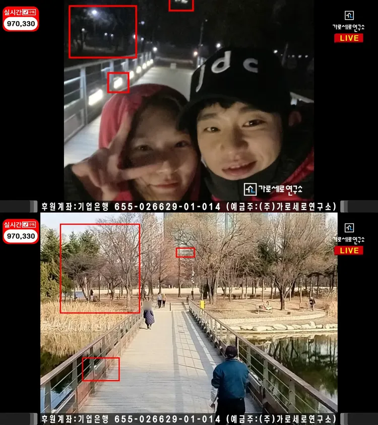 《橫豎研究所》公開金秀賢在自家豪宅Galleria Foret前，與金賽綸的和照。翻攝YouTube