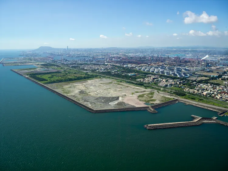 南星計畫填海造陸區。高市府提供