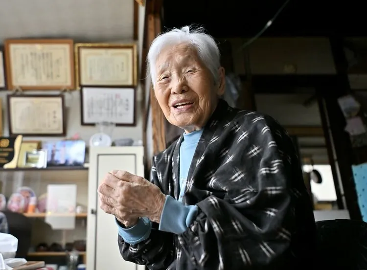 阿嬤去年10月留影。翻攝自下野新聞