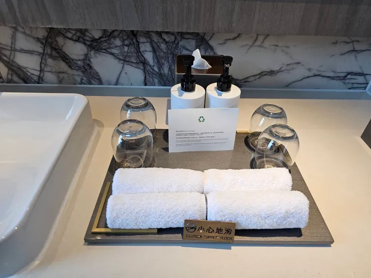 飯店減少一次性備品。翻攝畫面