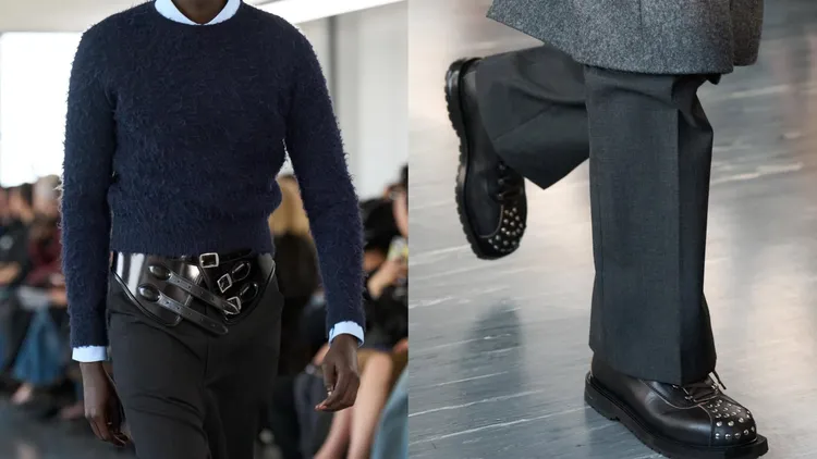 Simone Bellotti任職於Bally期間，經常運用鉚釘、金屬元素帶來龐克風格。翻攝Simone Bellotti IG