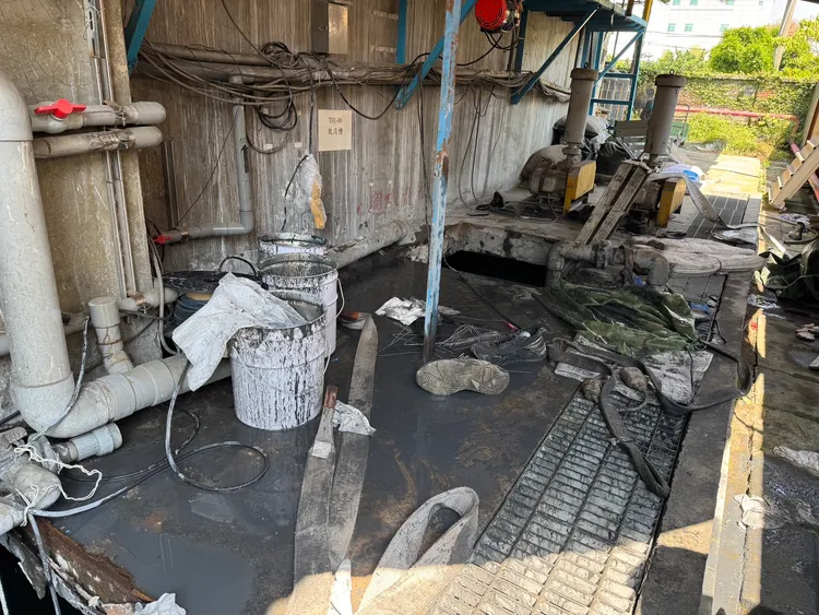 工安意外現場。民眾提供