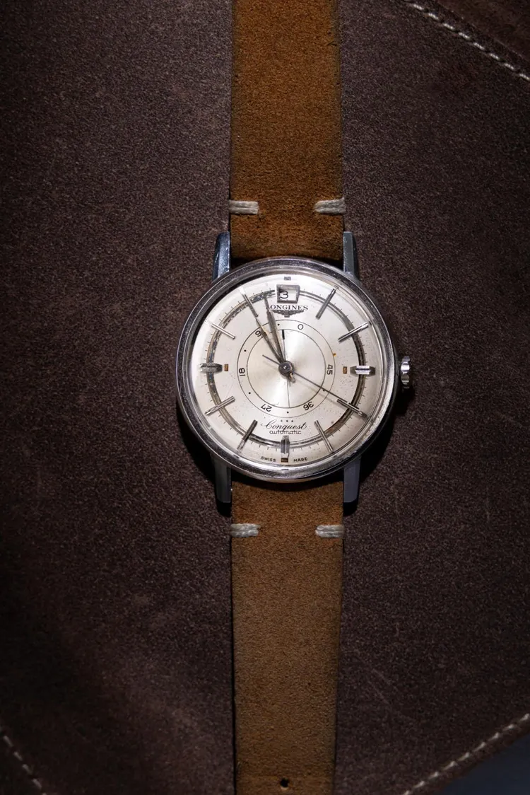 1959年Conquest征服者自動上鍊腕錶。品牌提供