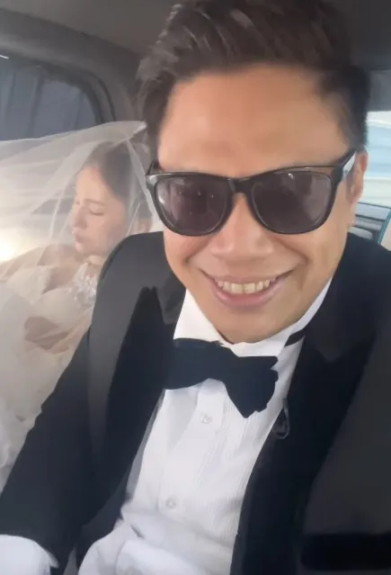 黑男與新婚老婆Lucy。翻攝黑男IG