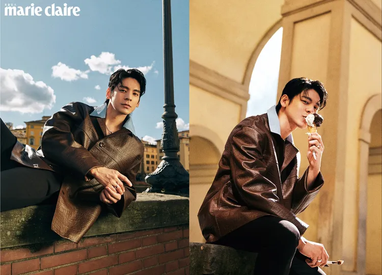 林柏宏拍攝《Marie Claire美麗佳人》封面。《Marie Claire美麗佳人》國際中文版提供