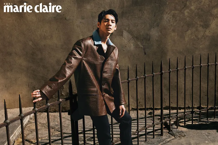 林柏宏拍攝《Marie Claire美麗佳人》封面。《Marie Claire美麗佳人》國際中文版提供