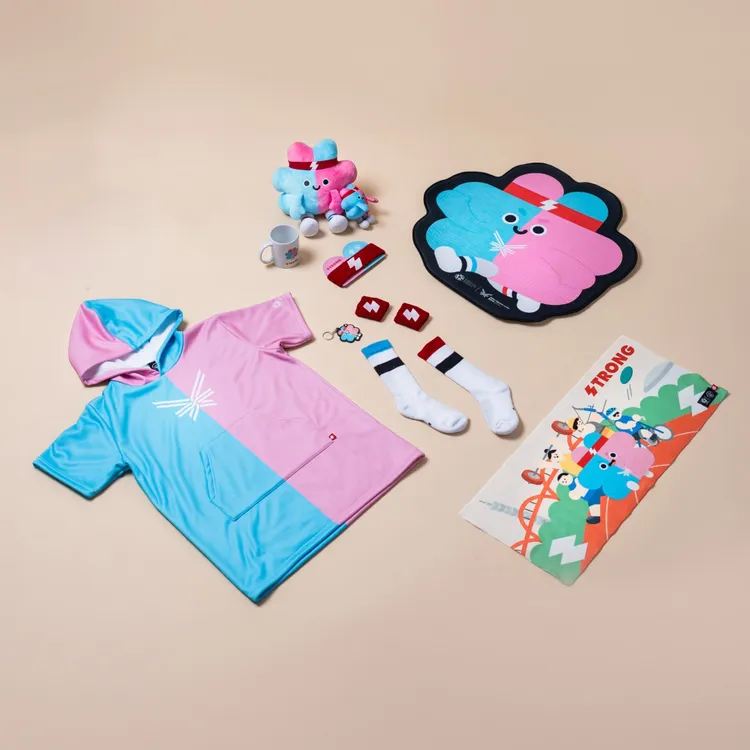 世壯運周邊商品。  北市府提供