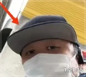 直播鏡頭捕捉到的凶嫌面容。翻攝自X