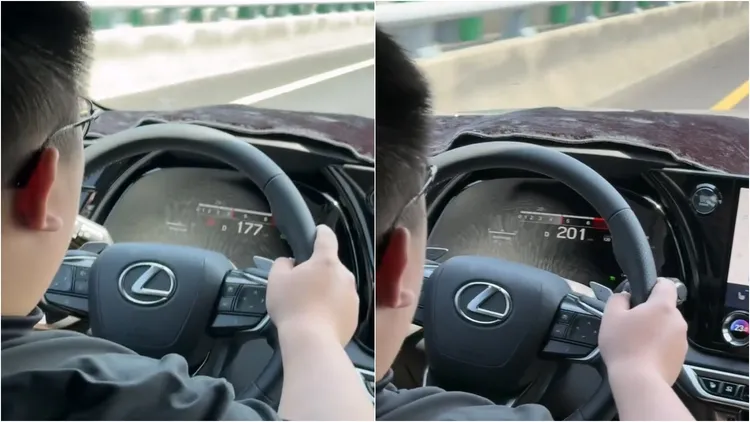 駕駛時速在156-202公里之間。翻攝畫面