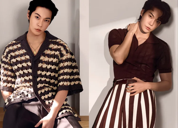 NCT成員金道英拍攝Dolce&Gabbana 2025春夏系列形象。品牌提供