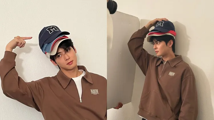 下一秒在個人IG擺出逗趣表情幫品牌帶貨。翻攝車銀優IG