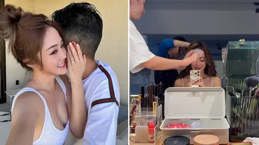 納豆剛升格人夫 前女友林千又也閃婚!穿婚紗現身戶政所登記