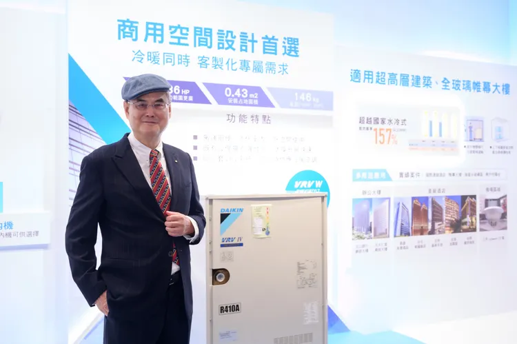 和泰大金會長蘇一仲堅持「大金標準」讓大金空調「超越百年」。業者提供