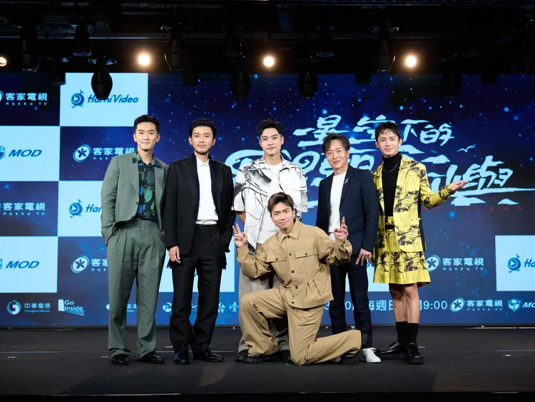 《星空下的黑潮島嶼》新生組，鍾政均（左起）、曾紹宗、徐裕傑、楊傑宇、劉承恩、洪毓璟。客台提供