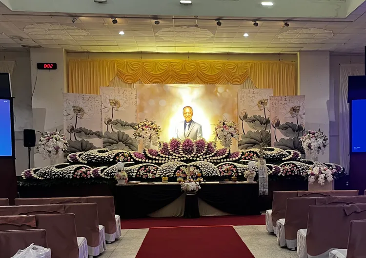 柯文哲父親今天舉行告別式。莊宗達攝