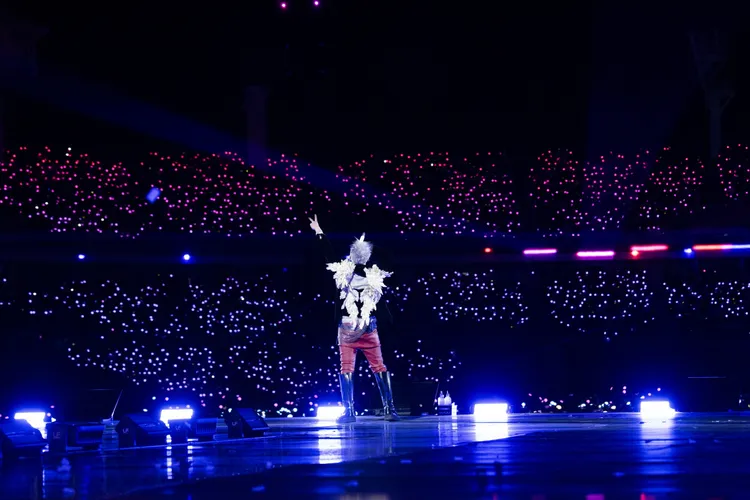 GD睽違8年演出，昨晚在高陽綜合體育場開唱，3萬人擠爆現場。Galaxy Corporation提供