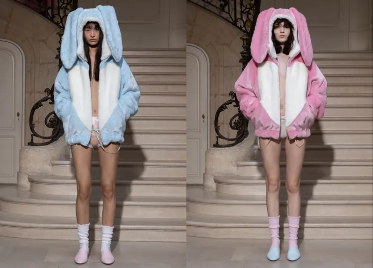 粉紅色公兔「Lucky Me」、寶藍色母兔「Lucky You」是對情侶。品牌提供