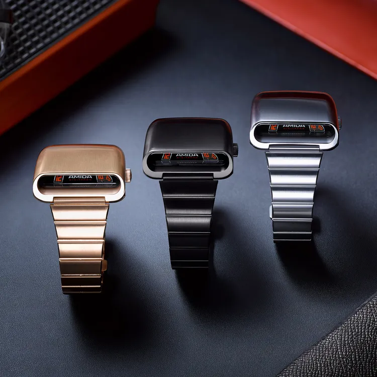 Amida推出全新Digitrend casquette腕錶。品牌提供