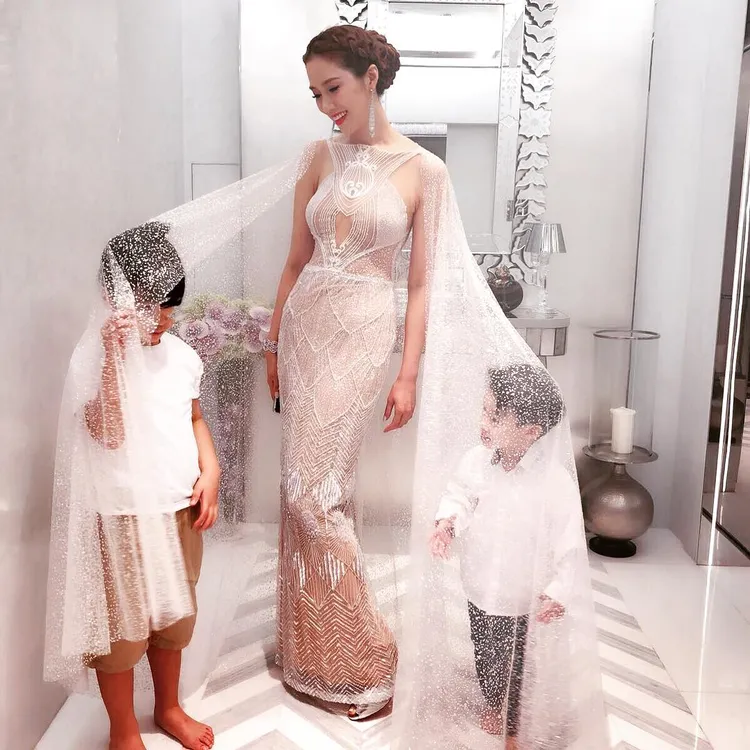 徐子淇兩個兒子獲得爺爺李兆基3億港幣教育基金。翻攝徐子淇IG