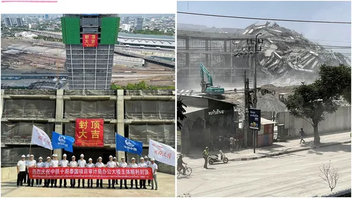 泰國「21億新大樓」震垮!中國建設公司急刪慶祝文