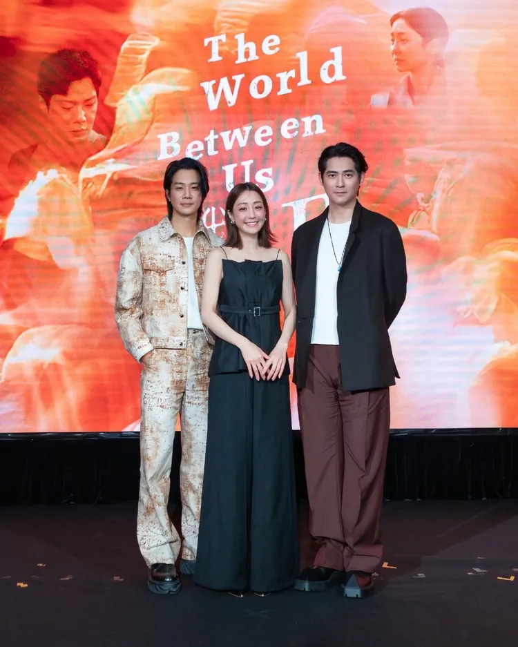 《與惡II》的主演還包含薛仕凌（左起）、謝欣穎、周渝民，先前三人一同出席記者會分享演出心得。翻攝自《與惡II》臉書