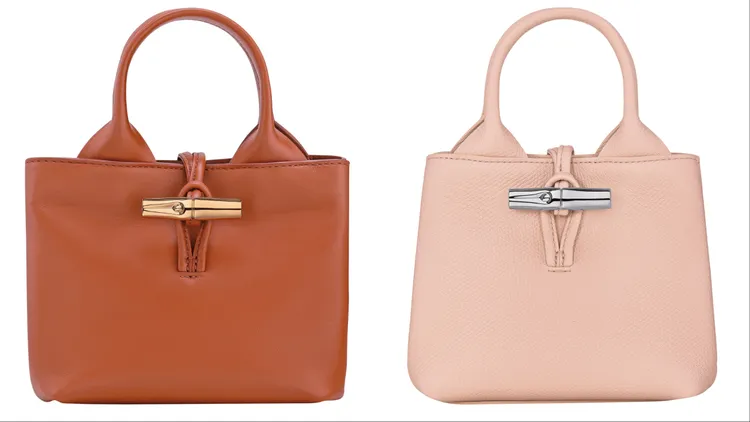 Longchamp Le Roseau手提包（左）2萬6900元、Roseau手提包（右）2萬3500元。品牌提供