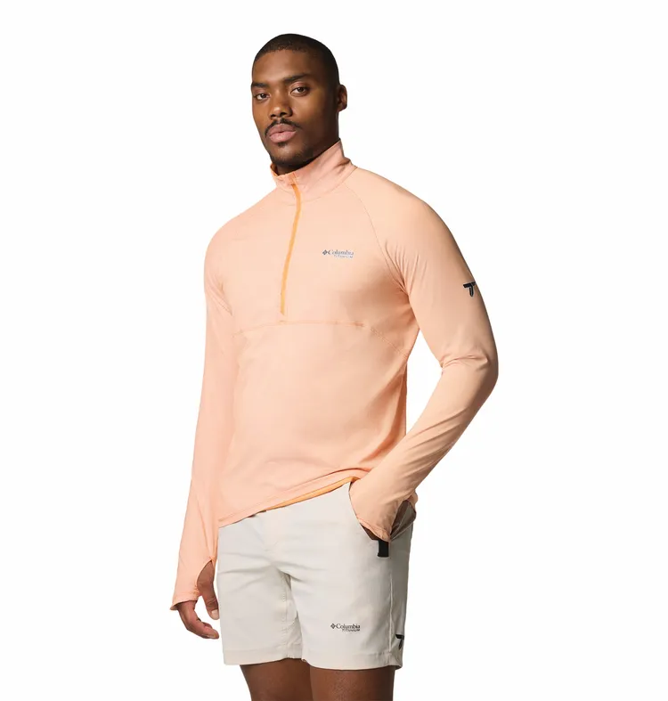 Columbia超防曬UPF50酷涼快排半開襟長上衣，2280元。品牌提供