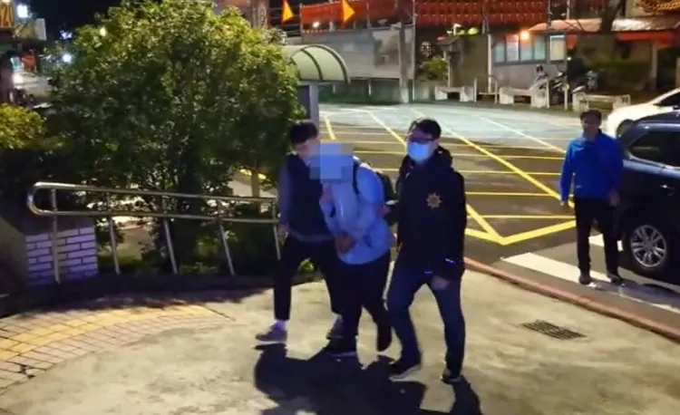 慣竊朱男送辦。警方提供