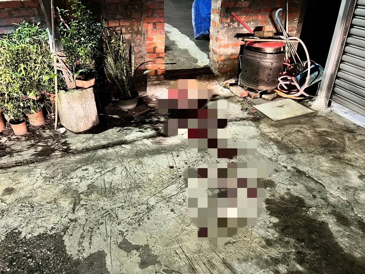 案發現場滿是血跡。民眾提供