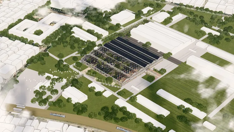 高雄親子遊樂園區外觀將以「修舊如舊」為原則，保有舊廠的建物風格及鐵道紋理。高市府提供