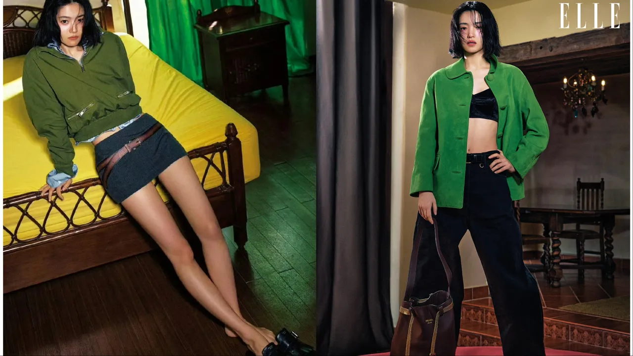金泰梨拍攝《ELLE》封面。翻攝《ELLE》微博、《ELLE》國際中文版提供