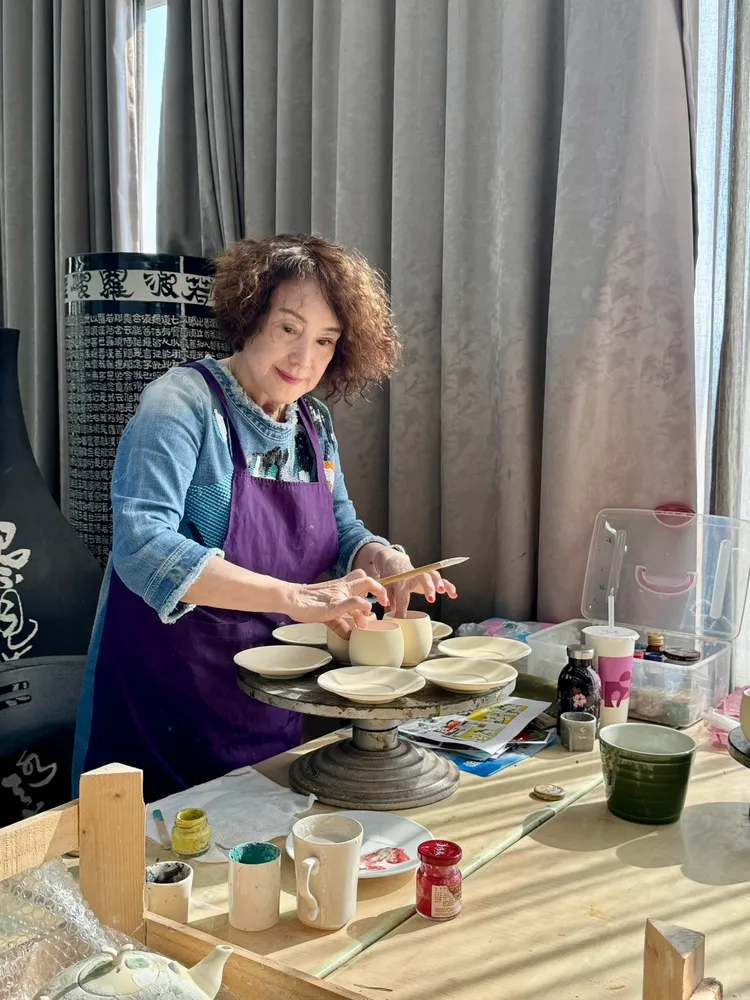 韓湘琴熱愛繪畫。韓湘琴提供