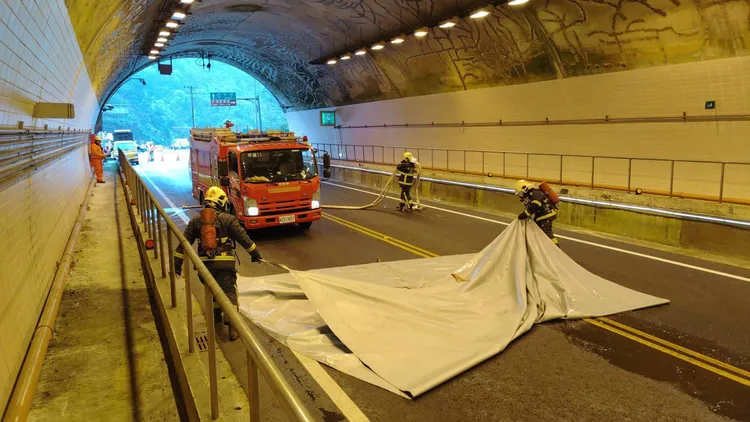 消防局強化隧道災害應變能力。消防局提供