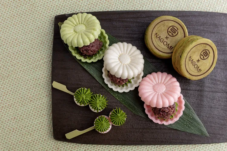 紅豆最中餅、抹茶大判燒、糰子。業者提供