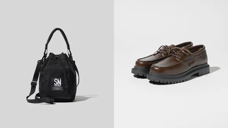 「UG」系列2way包（左）1190、帆船鞋（右）1290元。品牌提供