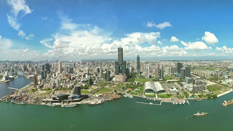 高雄亞灣有多家知名企業進駐。高市府提供　資照