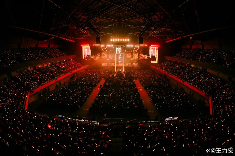 王力宏昨晚於南昌開唱。圖／摘自微博