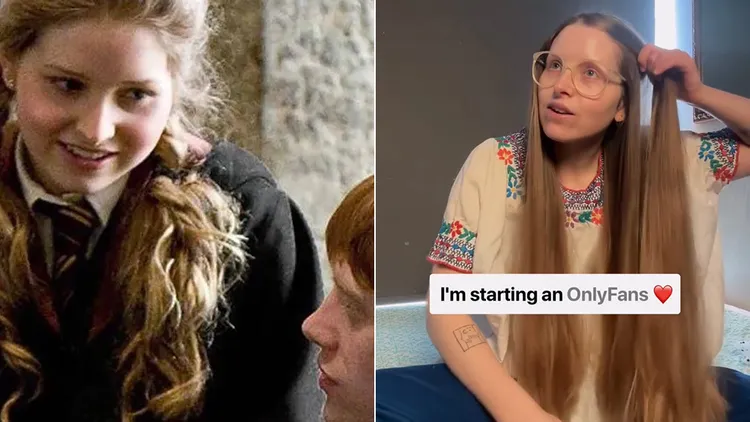 潔西凱芙在《哈利波特》中飾演榮恩女友。翻攝自《每日星報》、潔西凱芙IG