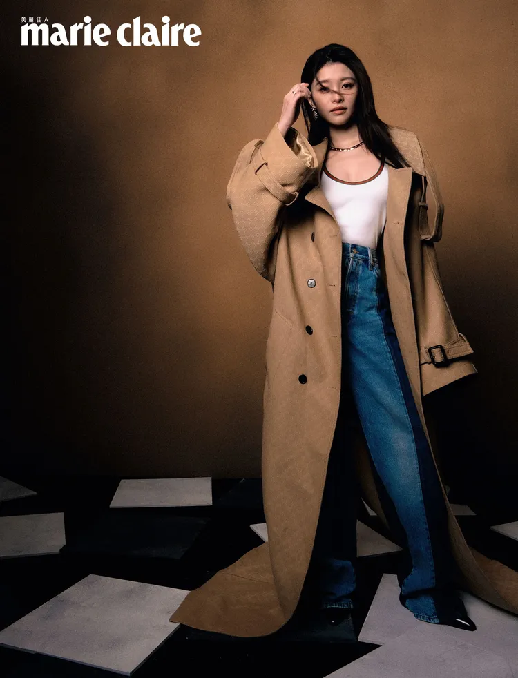 詹子萱拍攝《Marie Claire 美麗佳人》封面。《Marie Claire 美麗佳人》國際中文版提供