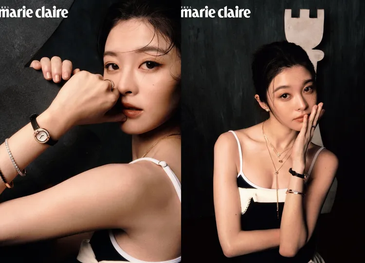 詹子萱拍攝《Marie Claire 美麗佳人》封面。《Marie Claire 美麗佳人》國際中文版提供