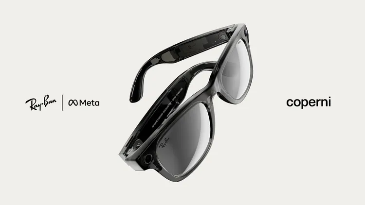Ray-Ban Meta x Coperni限量版智慧眼鏡採用Ray-Ban Wayfarer鏡架款式。Meta官網