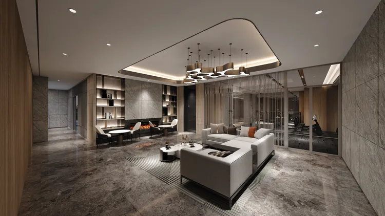 「鼎藏豐碩」交誼廳簡單氣派。鼎藏豐碩提供