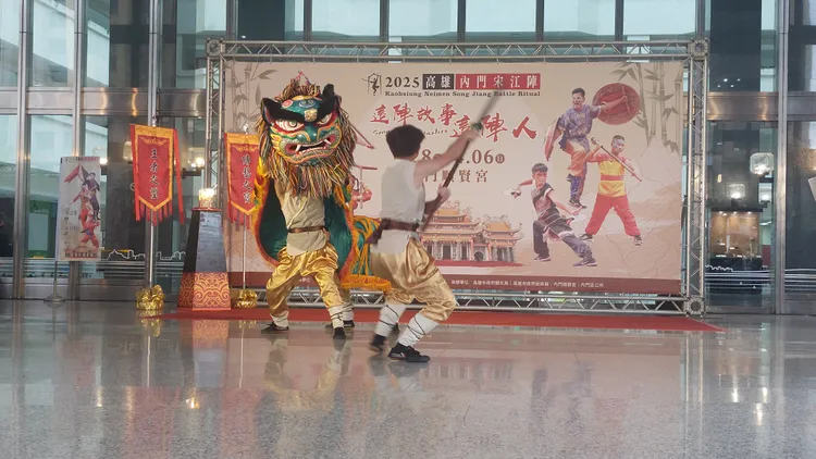 今年宋江陣活動於3月28日晚間開幕。凃建豐攝