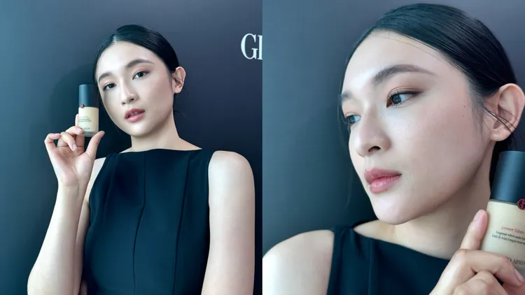 Armani高訂完美絲絨水慕斯PRO猶如臉蛋的馬甲。張家玲攝